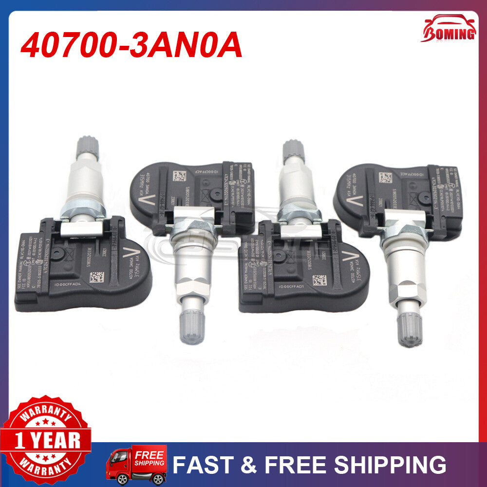 4X NEW TIRE PRESSURE SENSOR TPMS for Nissan Sentra Maxima Versa Note 40700-3AN0A