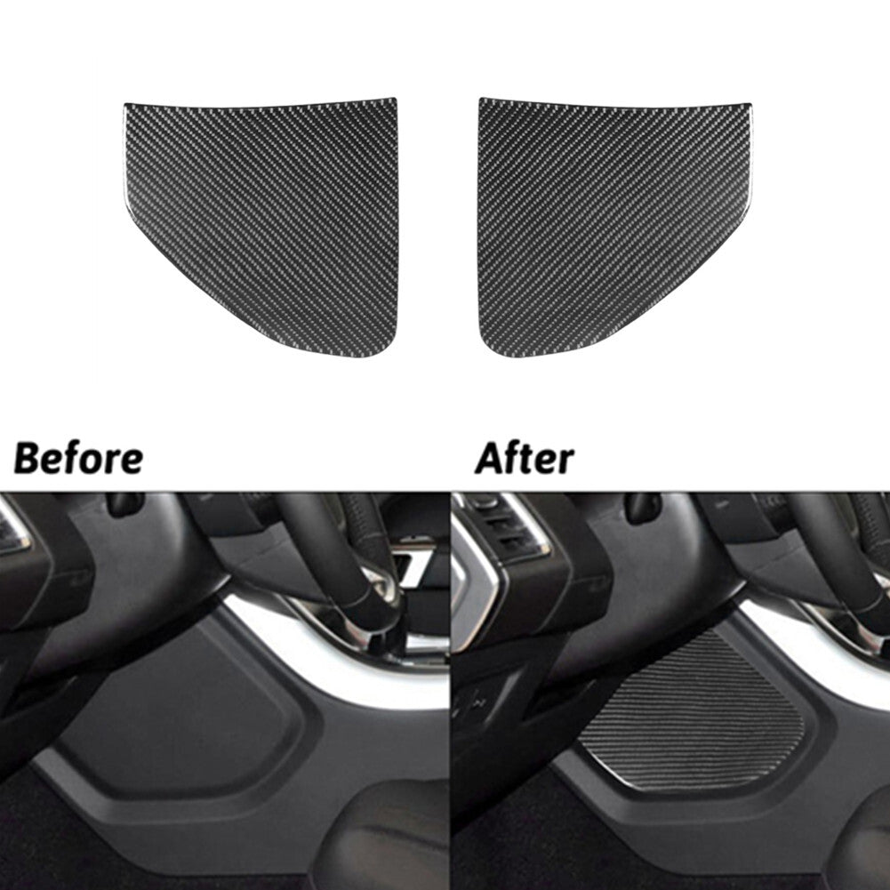 2Pcs Carbon Fiber Side Console Panel Trim For Land for Range Rover Sport 2014-2017