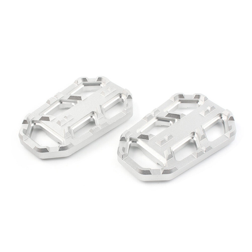 Foot Pegs Footrests Wide Brake Pedals Left  Right Silver Fit for HONDA CB500X 15-22