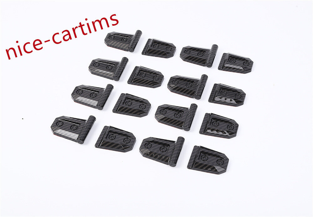 Carbon Fiber ABS Car Side Door Hinge Protector Trim for Suzuki for Jimny 4Door 2019+