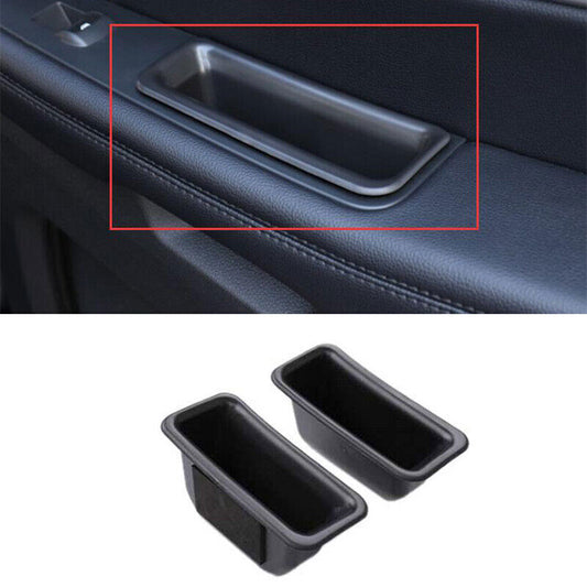 Primer Black Front Door Storage Box Fit for Ford Explorer 2016-19 Frame Trim 2X