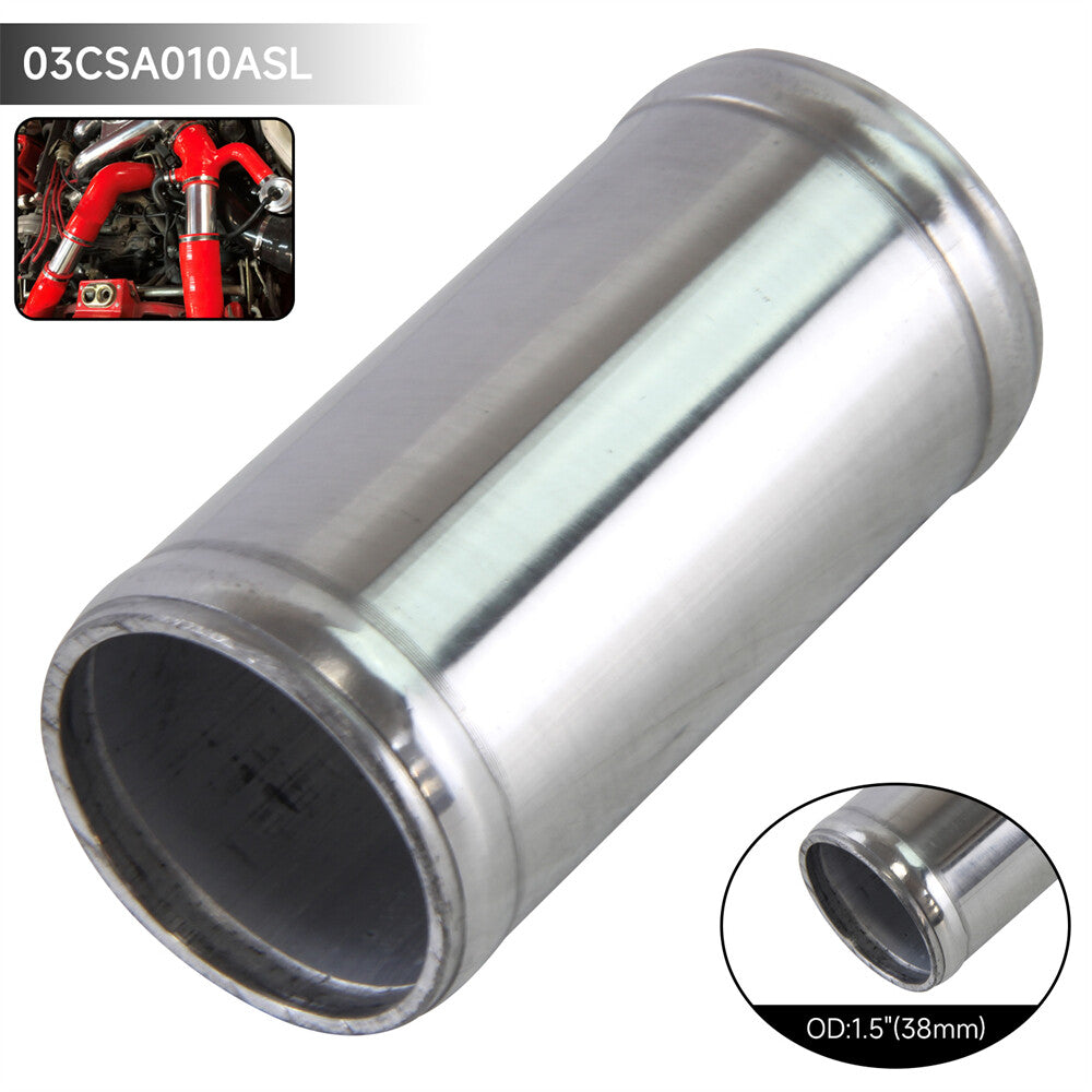 Aluminum Hose Adapter Tube Joiner Pipe Coupler Connector 38mm 1.5 Inch L=76mm