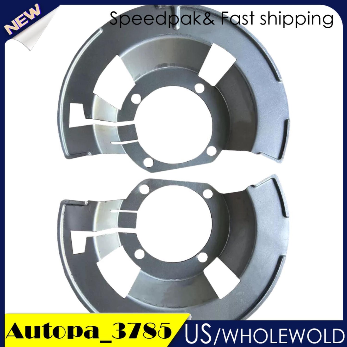 Front L+R Brake Dust Covers for Dodge for Ram 2500 3500 05015129AA 05015128AA 00-02