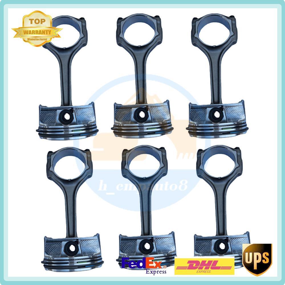 Piston Set +Connecting Rod Ass'y Fits 11-19 for Chrysler for Dodge for Ram for Jeep 6CYL 3.6L V6