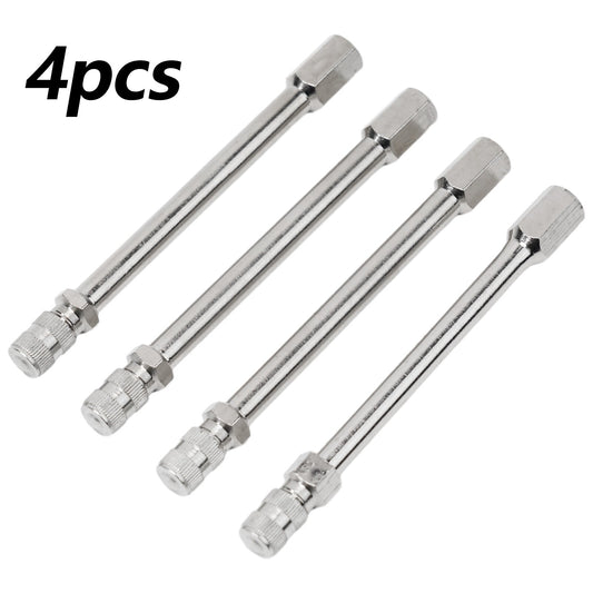 Portable 100mm Tire Valve Extension For Quick And Safe Tire Inflation Pack Of 4