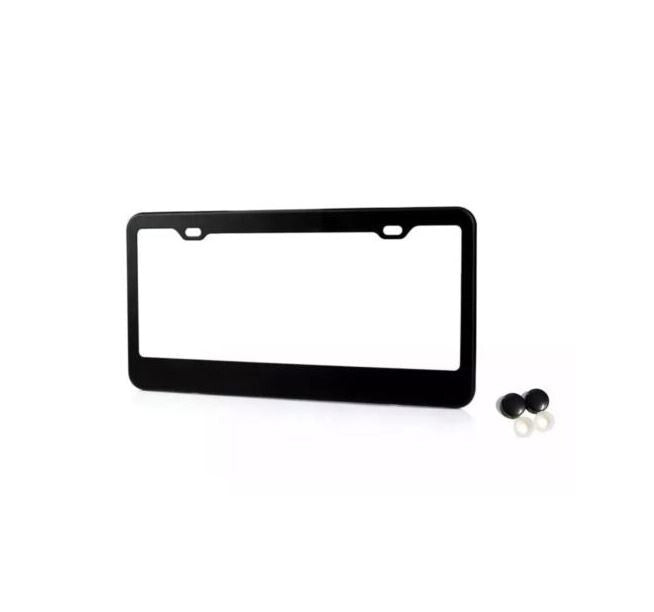 Car license plate frame cover cap rear trunk matte black  for ford