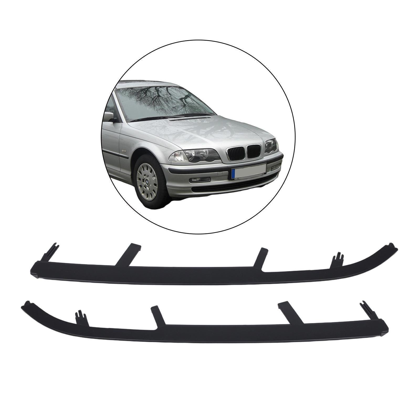 2x Front Lower Headlight Molding Trim Filler for BMW 3-Series E46 4D 1998-2001