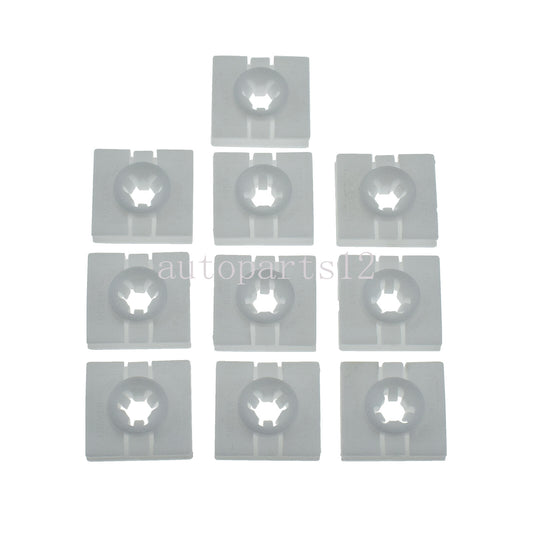 10-piece exterior window panel forming clip 0009912098 for Smart Fortwo 2008-2016