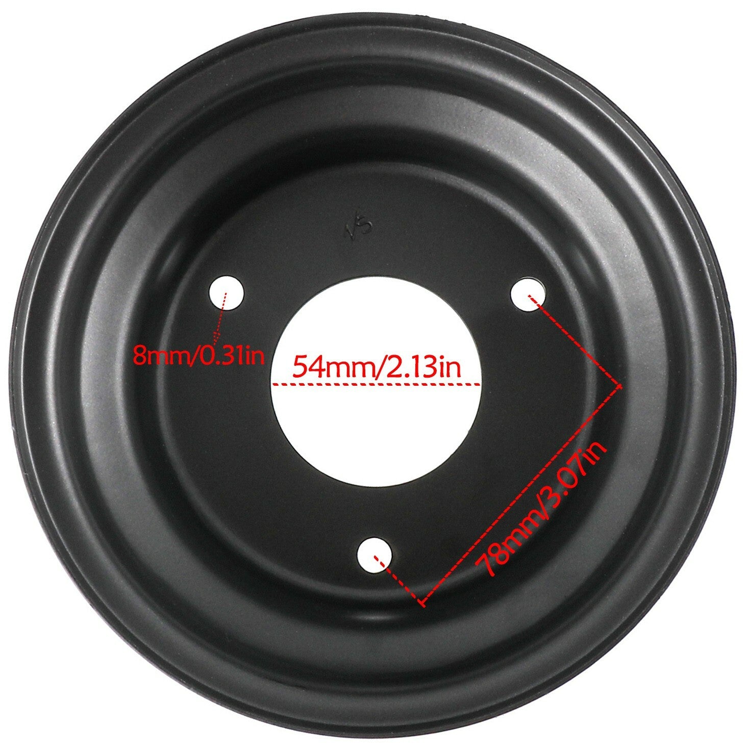 2 x 6-inch rims, 3-carat + 23T rear wheel hub for 145/70-6 tires, all-terrain vehicle, four-wheel go-kart.
