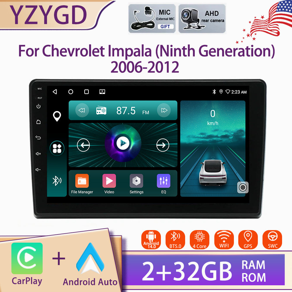 10 for Chevrolet Impala 2006-2012 Android Carplay Car Stereo Radio Screen GPS