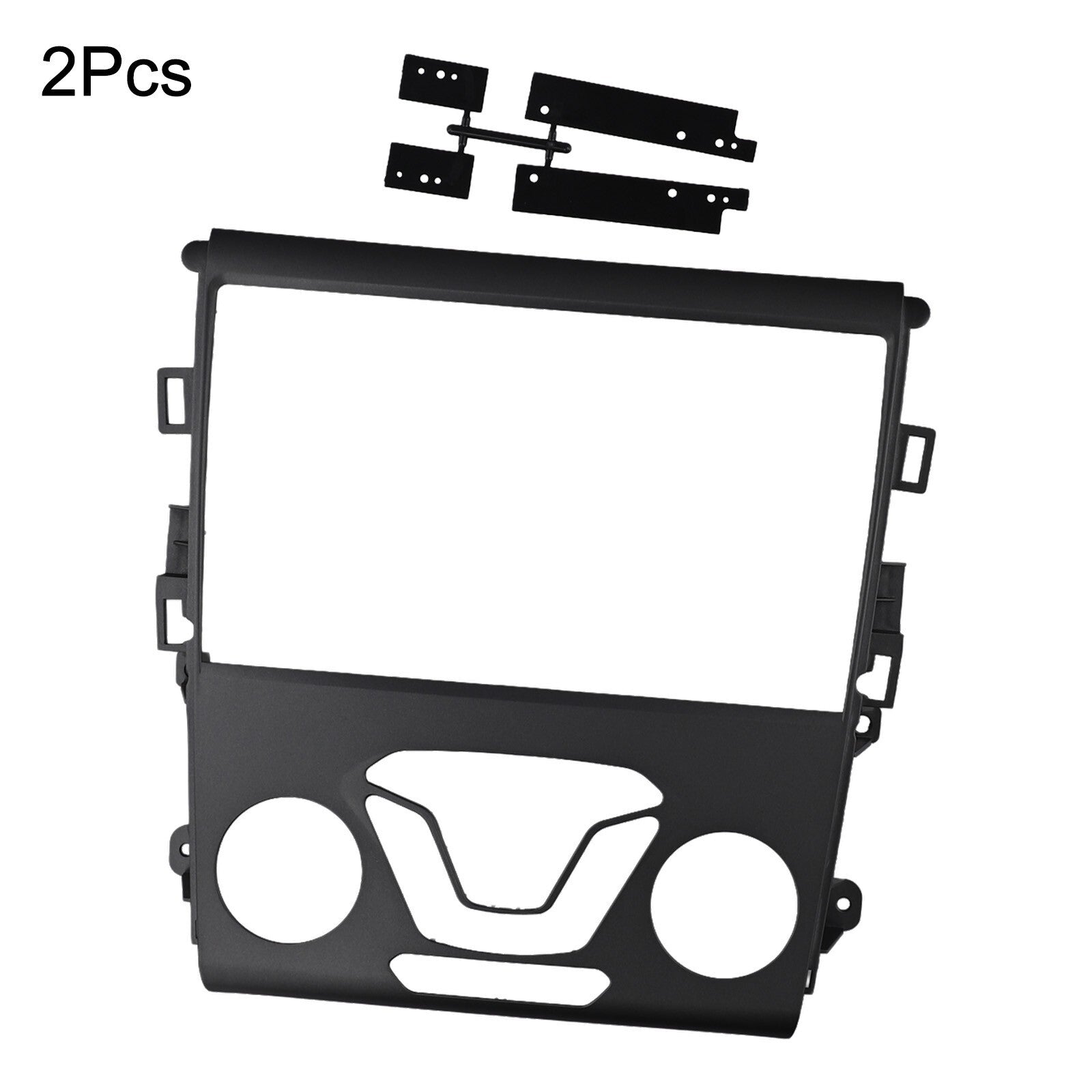 2 Din Car Stereo Radio Fascia Dash Panel Frame for Ford Fusion for Mondeo 13-18