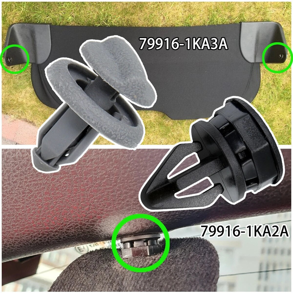 4Pcs Parcel Shelf Hanger Clips for Nissan Juke Fastener Rear Boot Button Parts