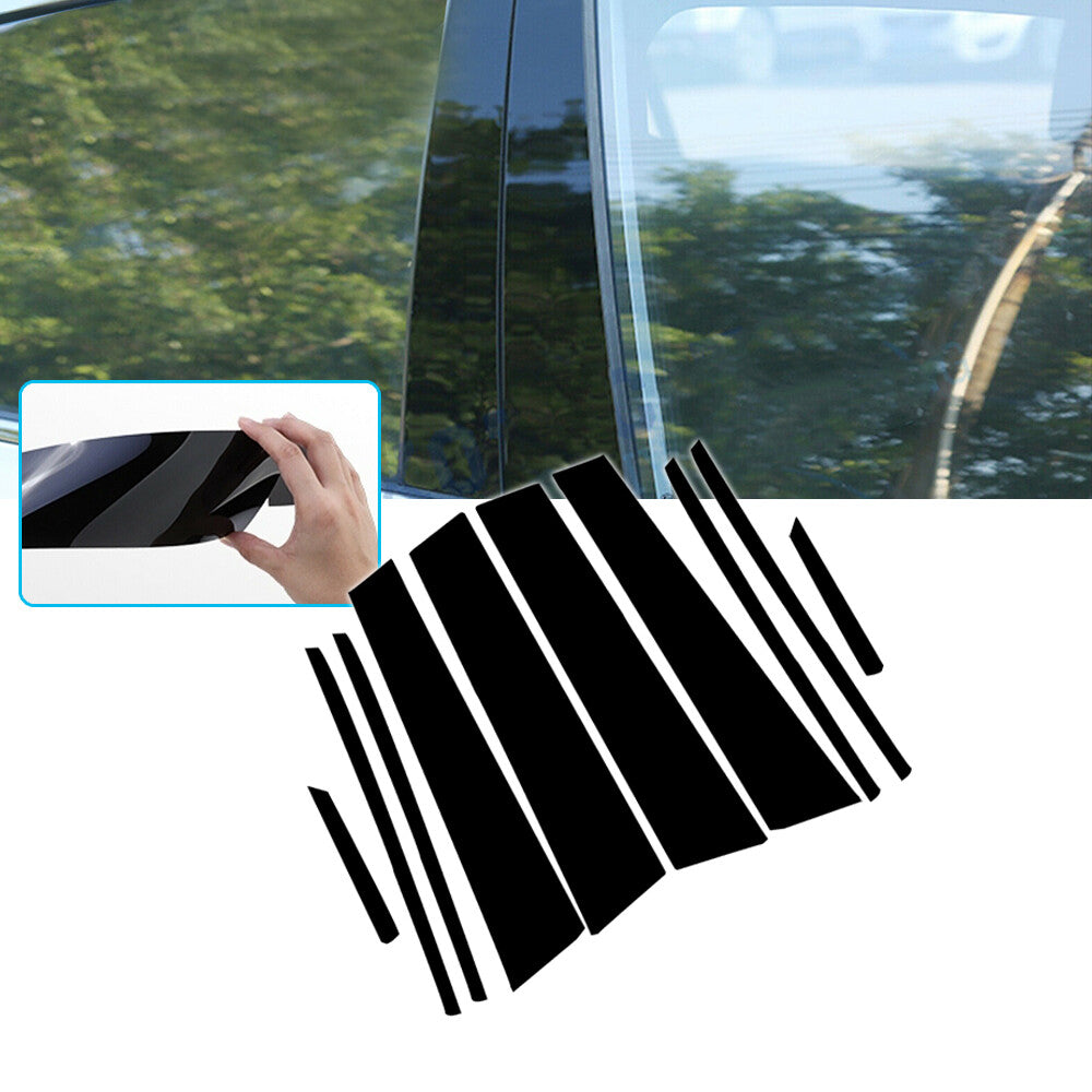 Black pillar molding window trim package for 2019 and 2020 for Toyota RAV4