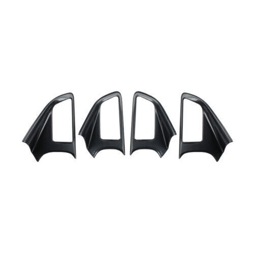 Carbon Fiber Grain Inner Door Handle Lock Frame Trim for Toyota for Corolla 03-2008