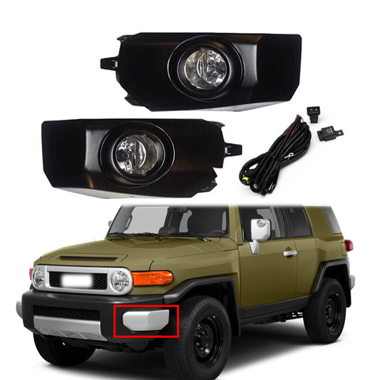 1Set 2007-2017 for Toyota FJ Cruiser LED Fog Light Daytime Running Light Black