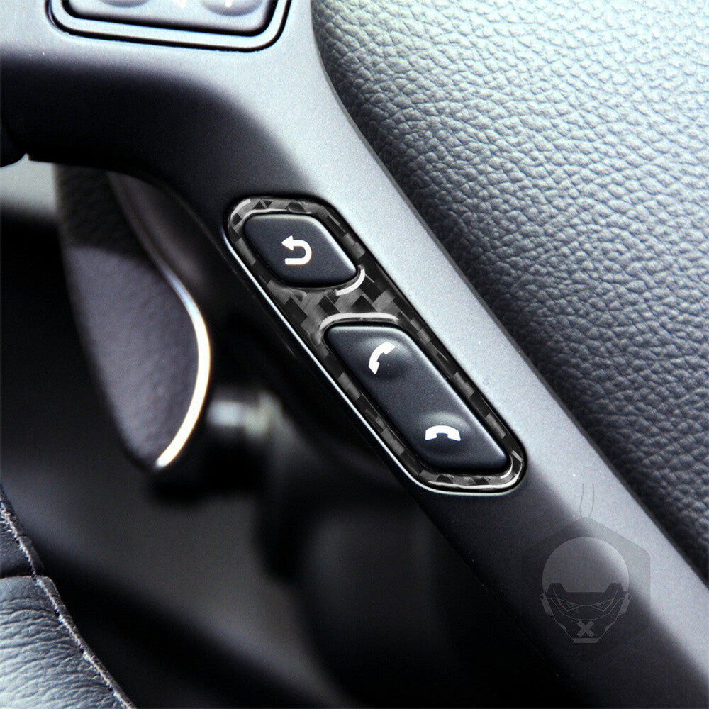 Carbon Steering Wheel Answer Phone Button Cover for Infiniti G37 Sedan 2007-2013