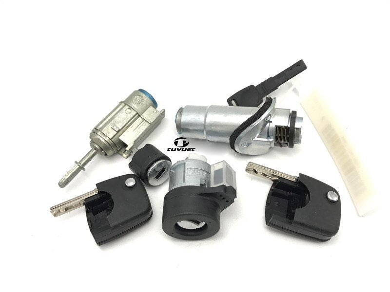 Suitable for Audi A6 C5 1999-2005 car door locks, cylinder key ignition, starter, and trunk.