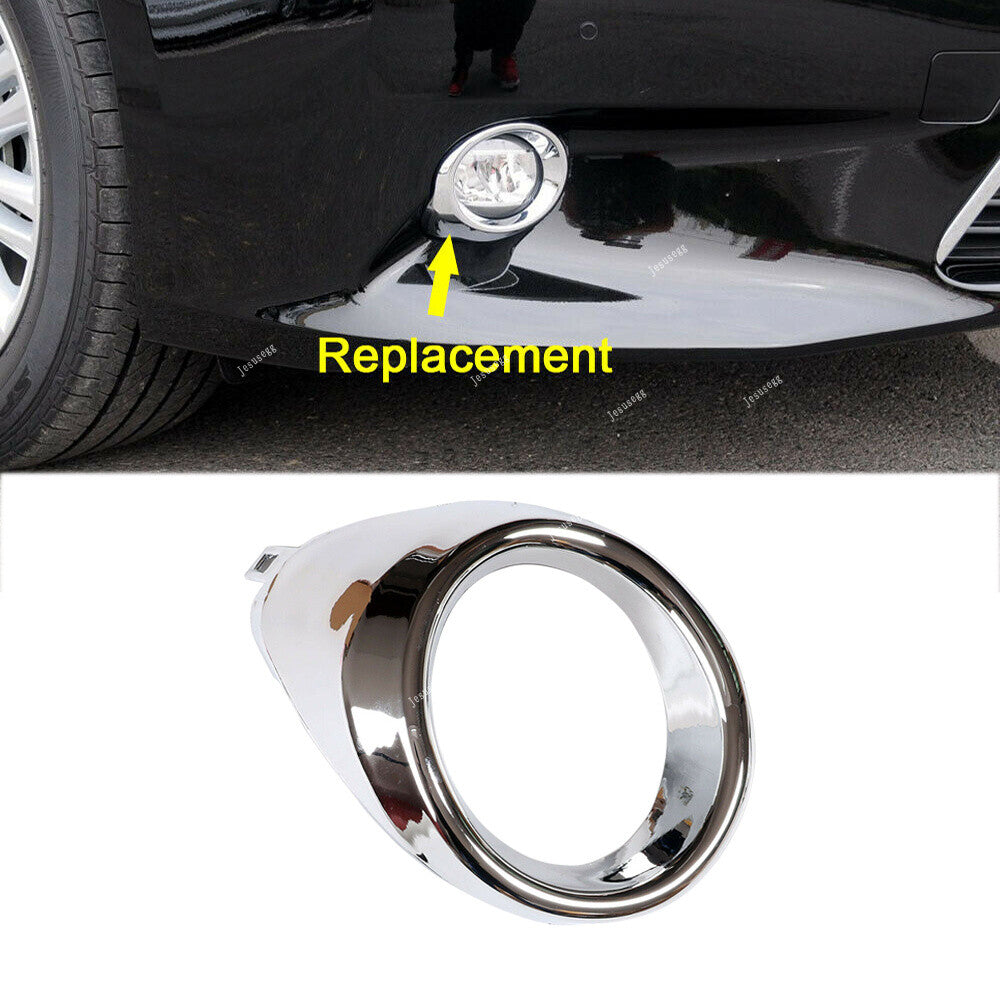 1X Right Front Fog Light Chrome Cover Bezel Ring for Lexus ES300h ES350 13-15