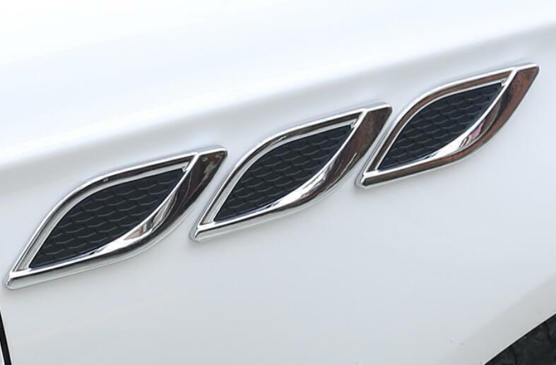 6P Chrome Fender Body Side Air Outlet Cover Trim for Ford Mondeo Fusion 13-2020