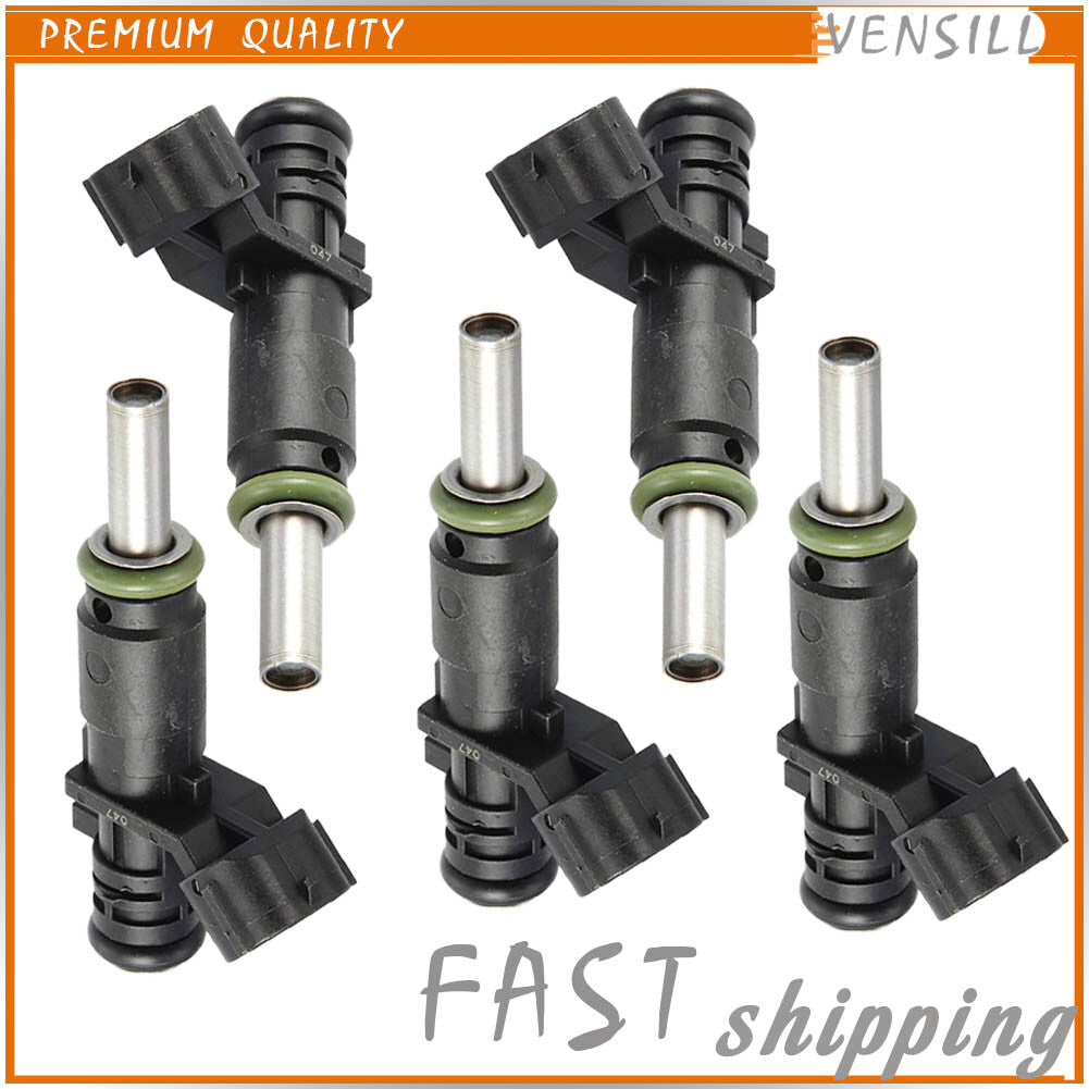 5PCS Fuel Injector 07K906031C for VW Beetle for Jetta 08-17 for Golf for Bora for Passat 2.5L