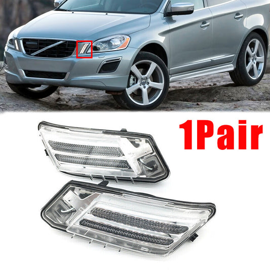 1 Pair For 2010-2013 for Volvo Xc60 Front Parking Signal Light Lamp Right+Left
