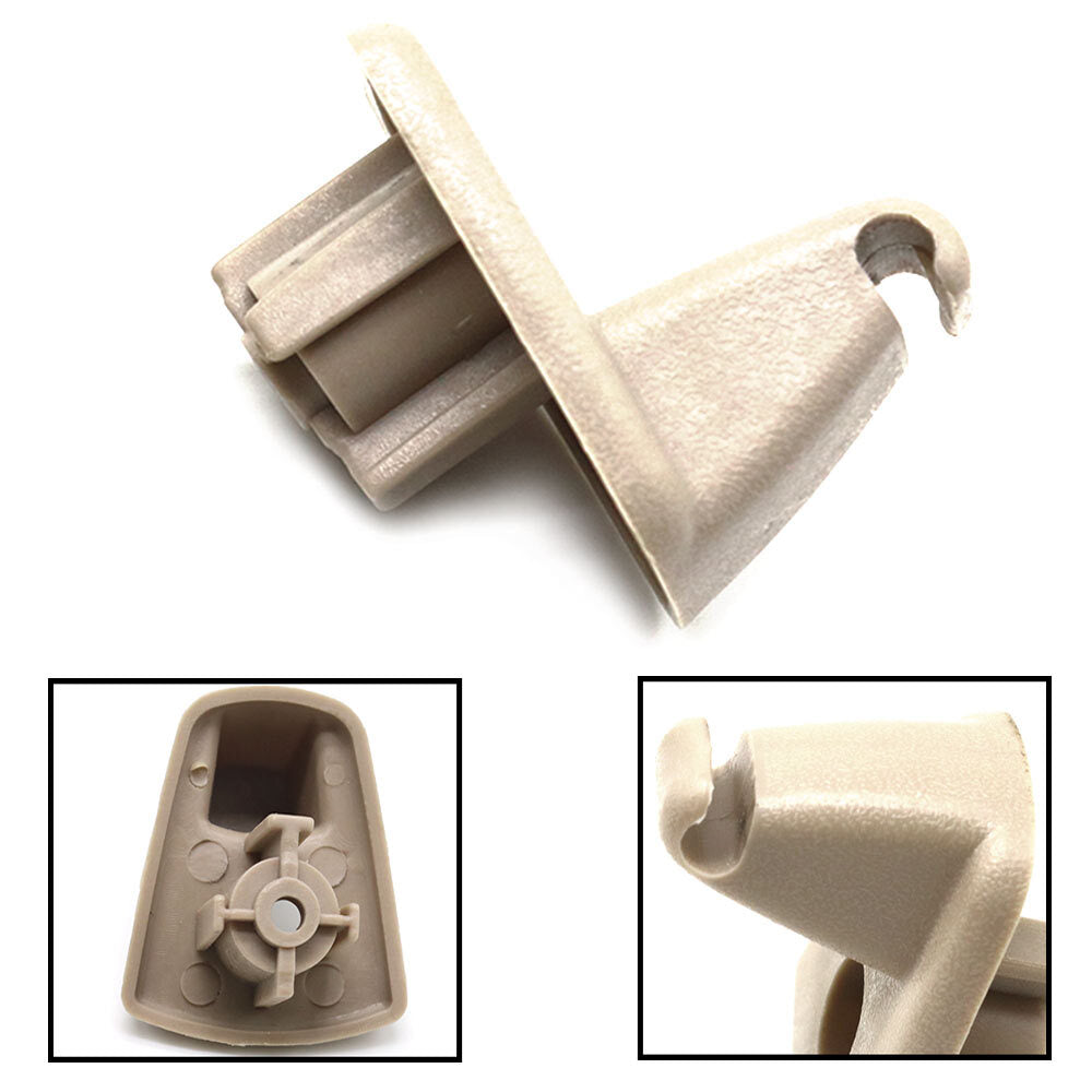 2pcs Beige Sun Visor Holder Hook Clips 1EJ51BD1AA for Chrysler 300 for Dodge Charger
