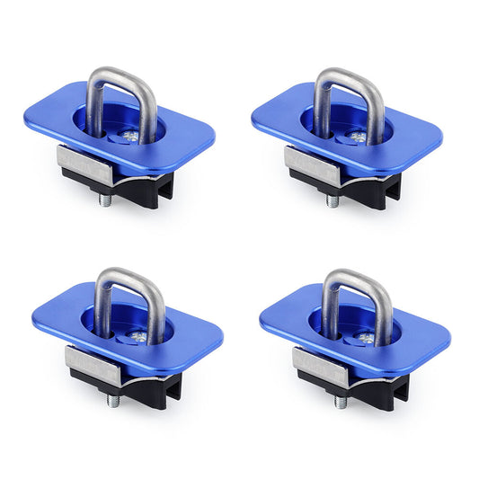 2 pairs of flushing straps and anchors suitable for truck beds, retractable and suitable for Ford trucks.