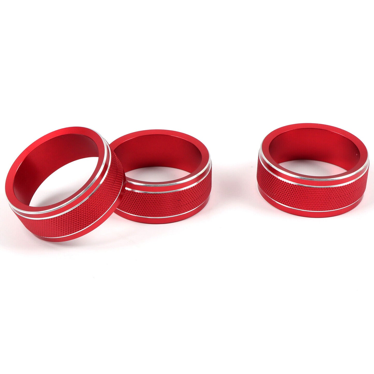 for Subaru WRX/WRX STI 2015-2021 Adjust Button Decor Red 3pcs Metal