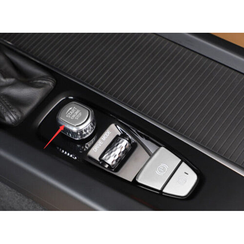 for Volvo S90 2017-2022 silver Console Gear Shift Box Button Switch Cover Trim