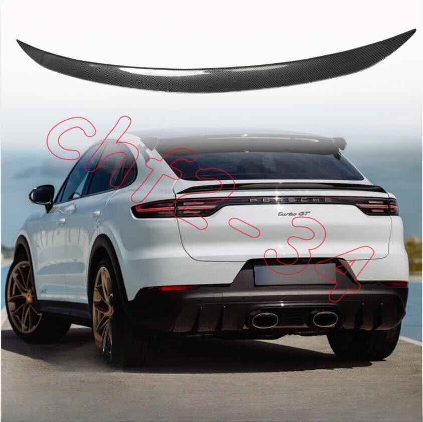 Dry carbon rear tailgate boiler wing lip trim for Porsche for Cayenne Coupe 20-23
