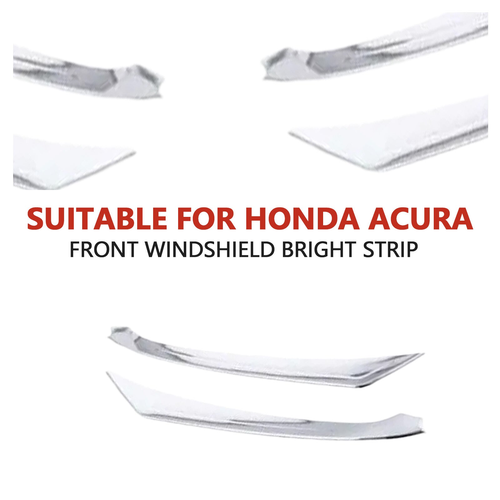 2x Front Bumper Fog Light Lamp Cover Molding Chrome Trim for Acura TLX 2015-2022