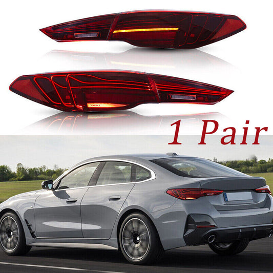 2X VLAND LED Tail Lights for BMW 4 Series 2020+ G22 G23 G26 G82 M4 CSL Red Lens