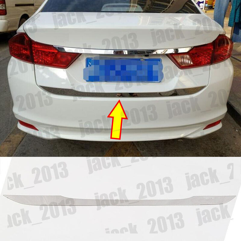 for Honda City 2015-2019 STAINLESS REAR TRUNK TAIL GATE DOOR LID COVER TRIM