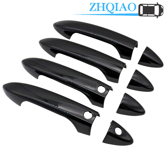 Glossy Black Door Handle Cover Trim For 13-17 for Honda Accord 17-20 Ridgeline Pilot
