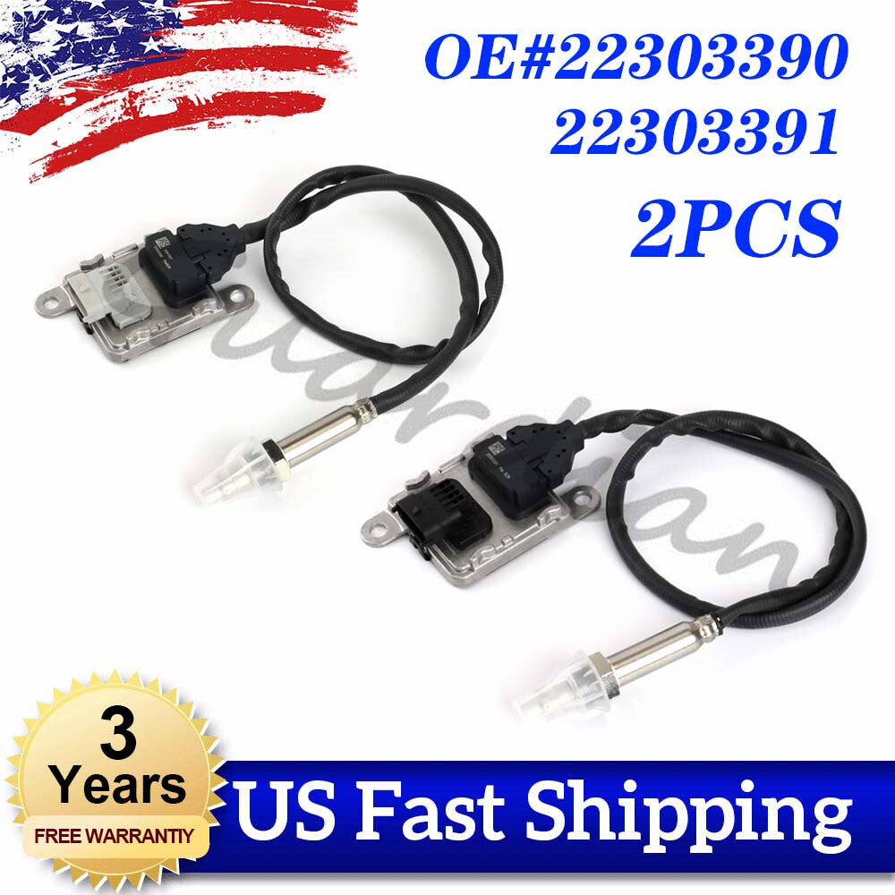 2-pack 22303390 22303391 NOx sensor for Volvo D11 D13 D16 for Mack