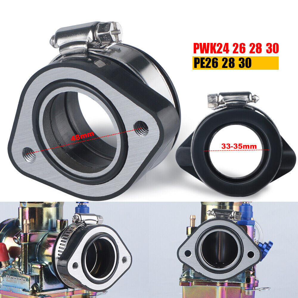 Flange Adapter Carb Manifold Intake Boot For PWK Dirt Bike 26/28/30mm Carburetor
