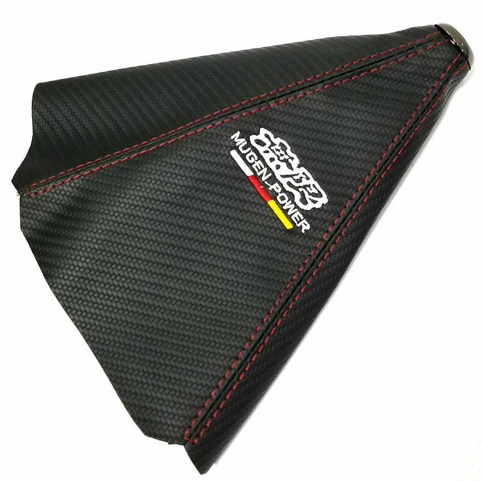 Car Gear Shift Knob Boot Racing Gearshift Protector Cover (Mugen, Black & Red, Suitable for Nissan )