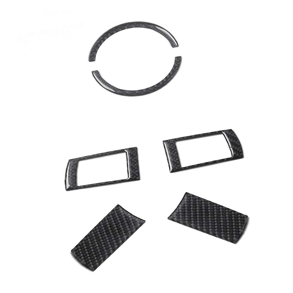 6Pcs Carbon Fiber Steering Wheel Button Cover Trim Type B for Chrysler 300