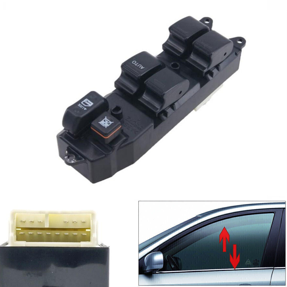 Master Power Window Switch Front Driver Side for 1998-2002 for Toyota for Corolla AE110