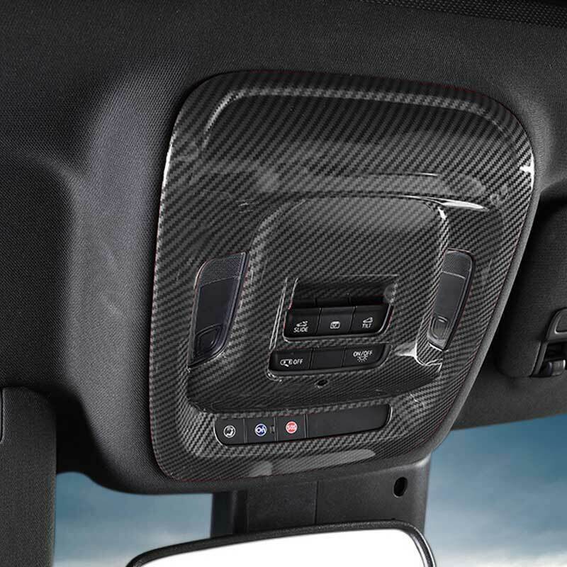 Front Reading Light Cover Trim Carbon Fiber Style Fit for Cadillac CT5 2020-2024