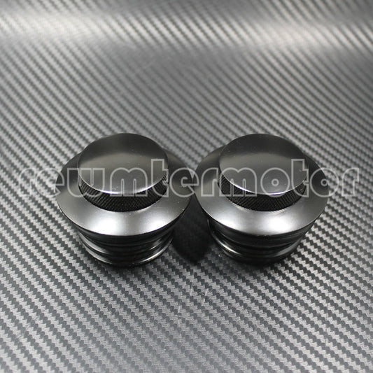 2pcs Motorcycle Vented Screw-in Fuel Tank Gas Cap Fit for Harley Dyna 1982-up