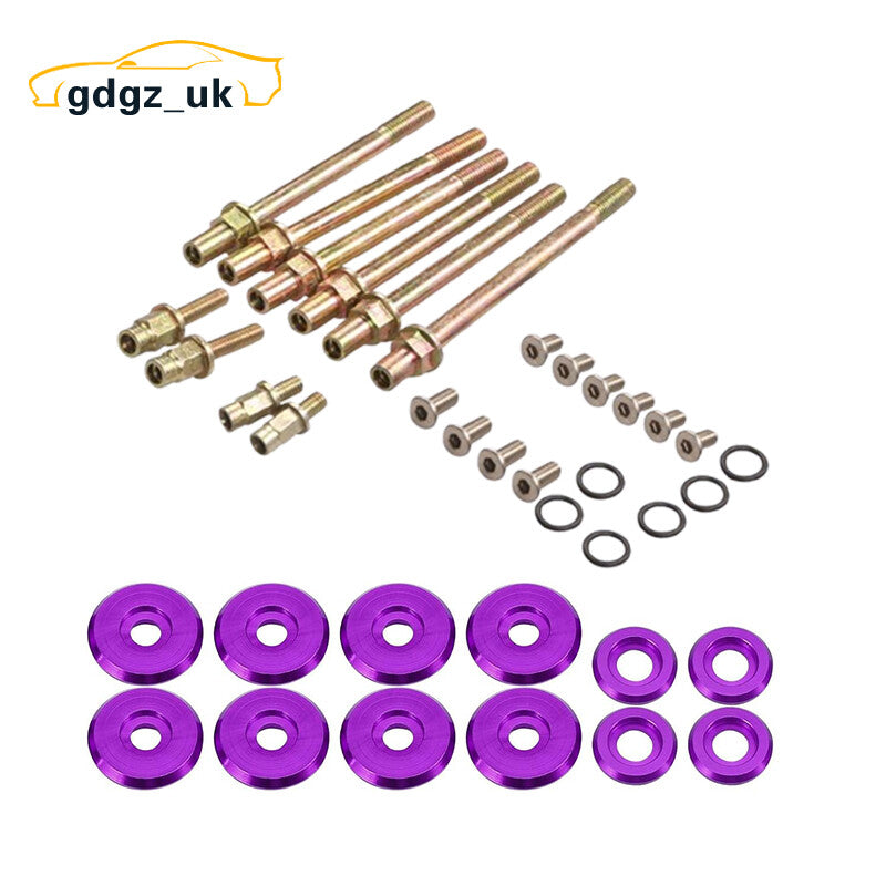 Low Profile Engine Valve Cover Washer Bolt Kit for Acura for Honda for Civic RSX Purple