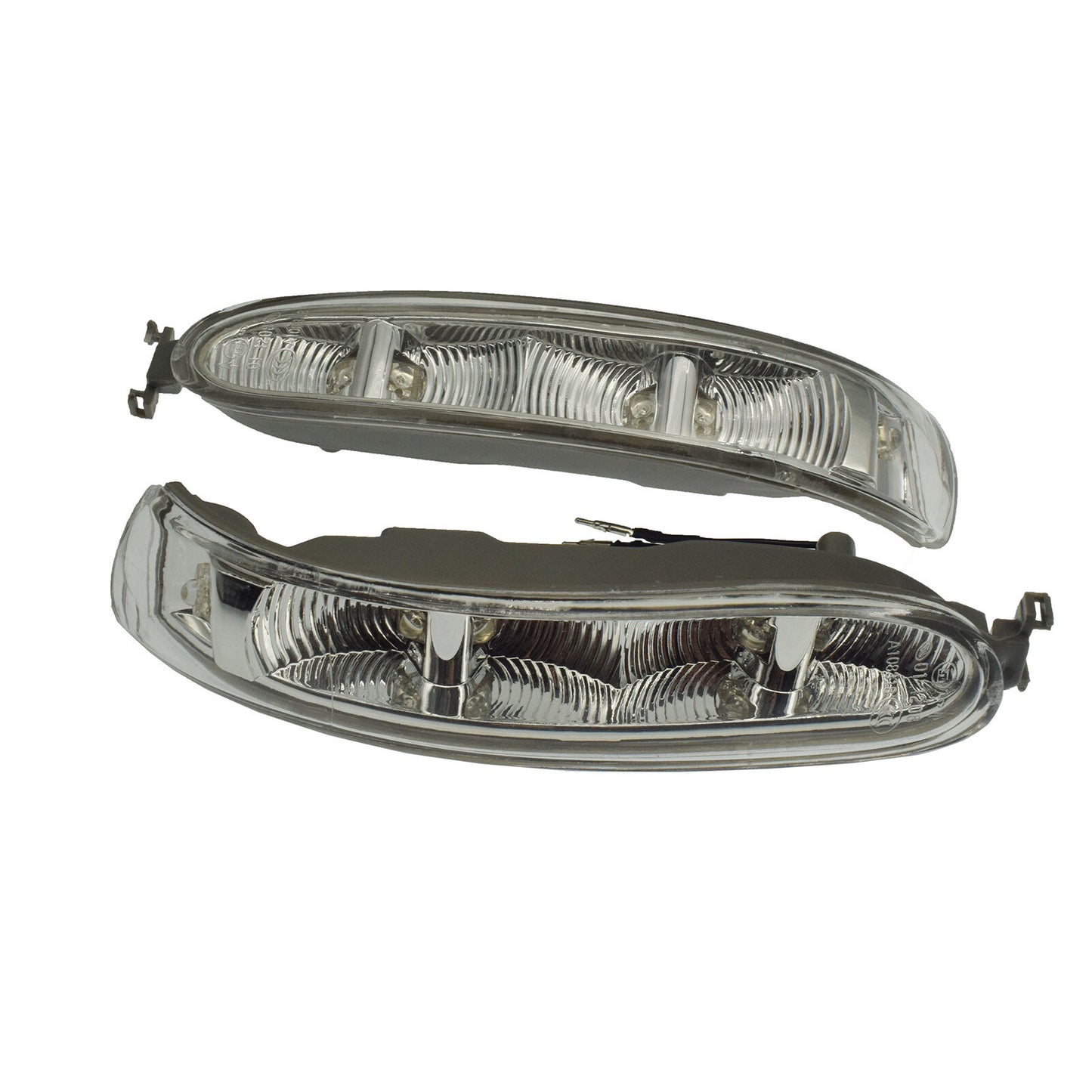 The left and right side mirror turn signals are a pair applicable to the for Mercedes-Benz W209 CLK-Class.
