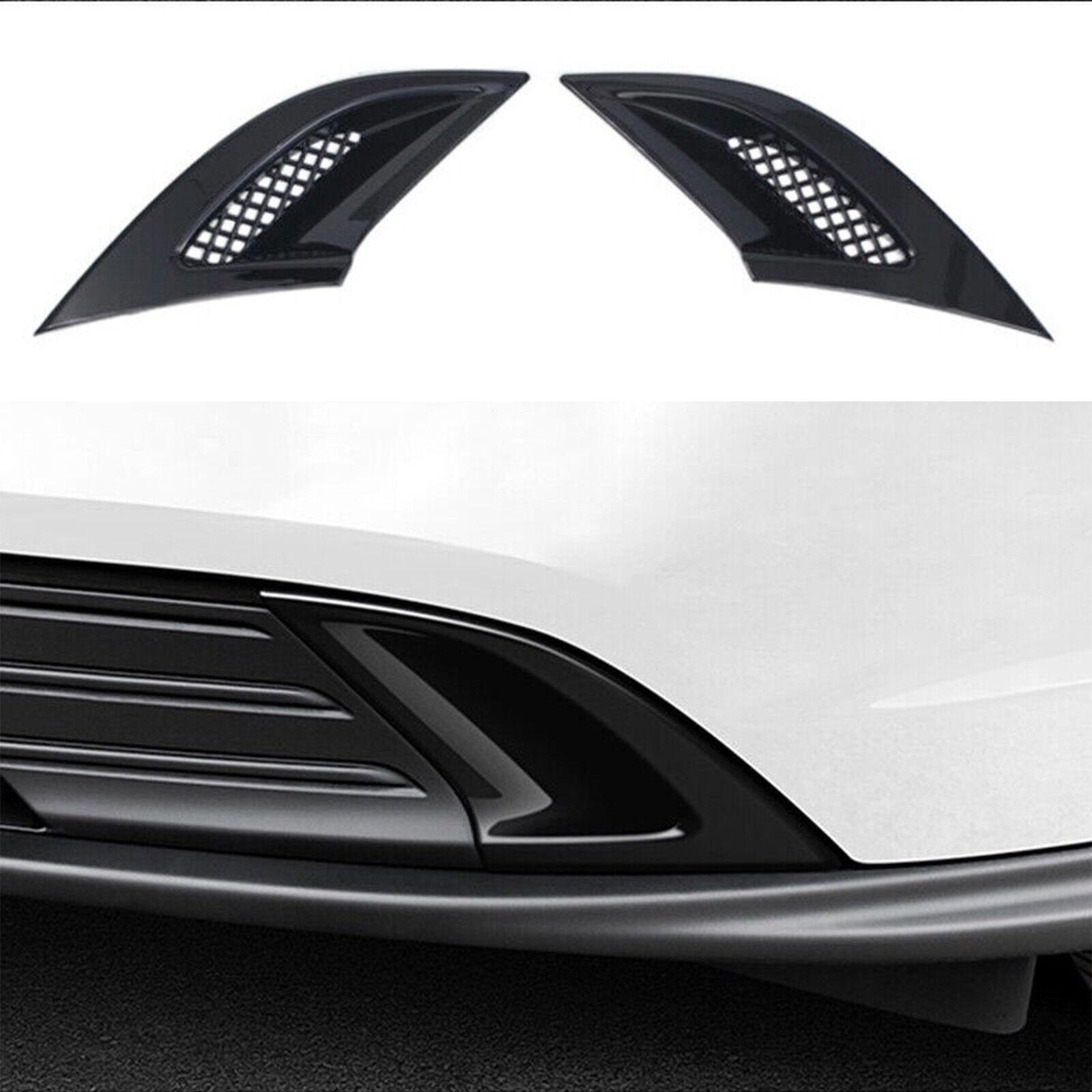 for Honda Accord 23-2024 Glossy Black Front Fog Light Lamp Cover Trim Frame 2PCS