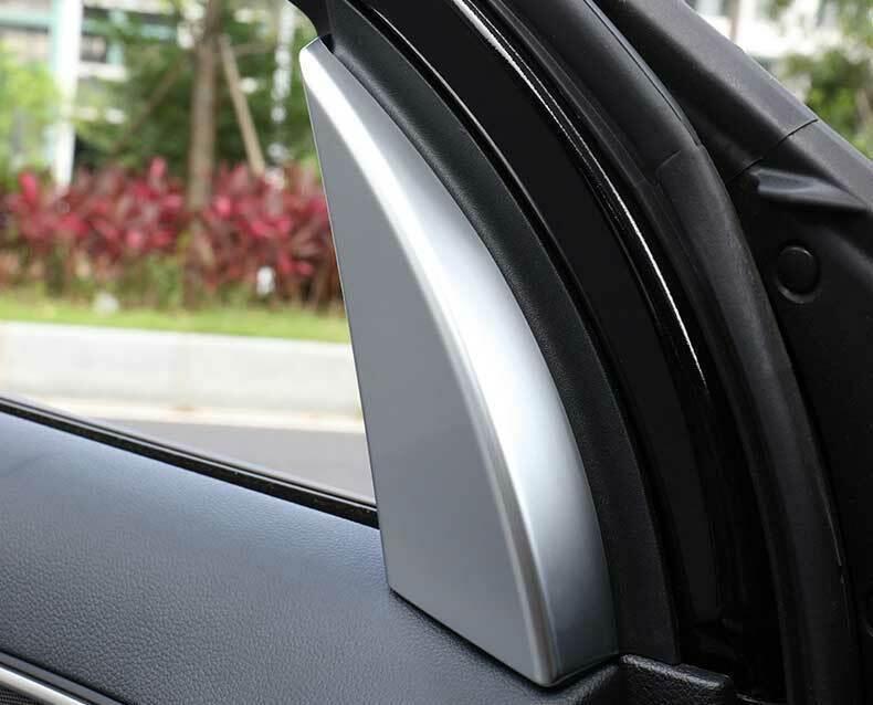 A Pillar Front Triangle Cover Trim 2PCS for Ford Explorer 2011-2019 Matte Silver