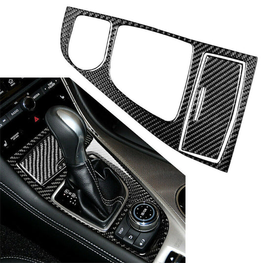 Carbon Fiber Gear Console Panel Ashtray Cover Trim for Infiniti Q50 2015-2019 18