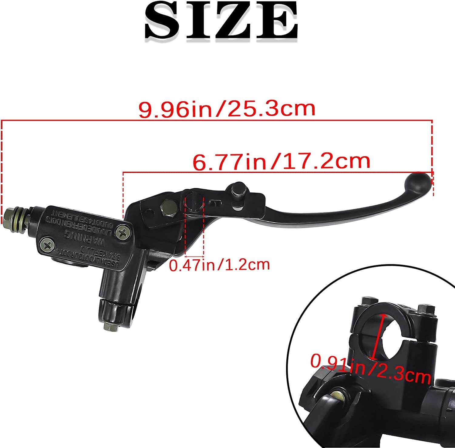 Brake Master Cylinder Lever Pump for GY6 50cc 70cc 90cc 110cc 125cc 250cc ATV