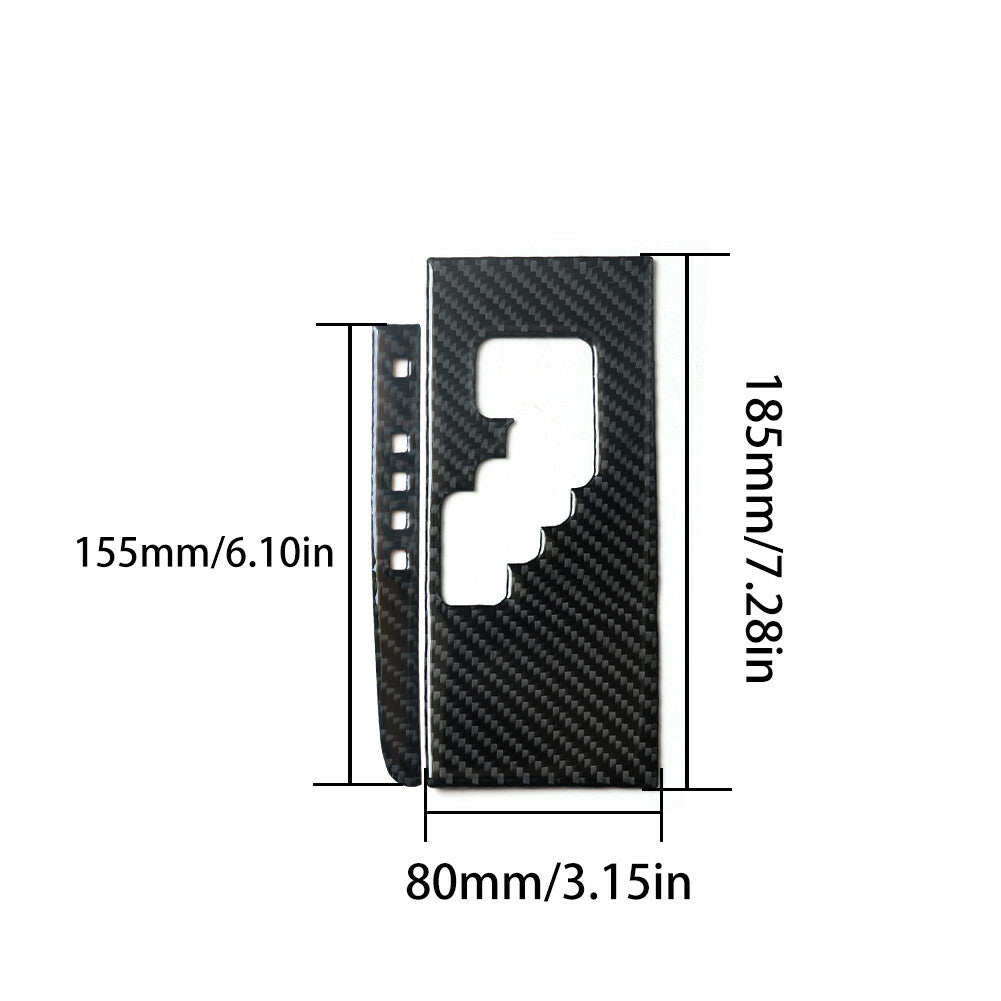 2pcs Carbon Fiber Automatic Transmission Cover Trim TypeC for Toyota for Camry 07-11