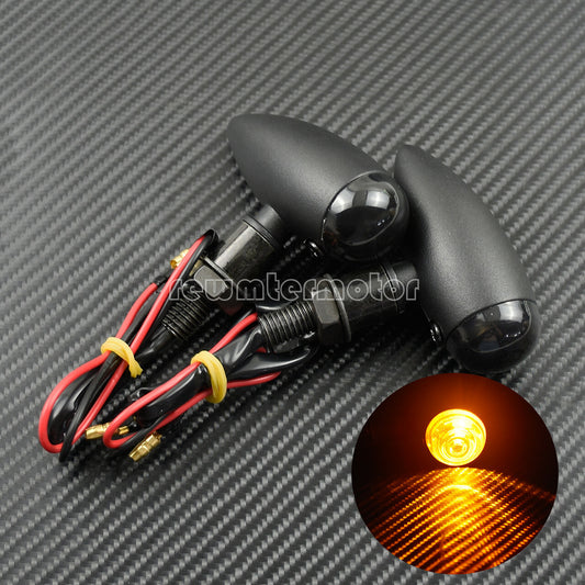 2X Turn Signal Indicator Flasher Light Fit for Harley 883 Bobber Chopper Matte