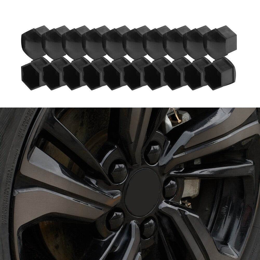 19mm 20Pcs Lug Nut Cover Universal Wheel Lug Nut Cover Bolt Caps w/ Removal Tool
